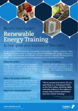 Renewable Energy Training Benefit from funded