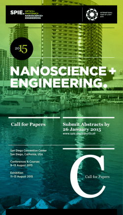 C N ANOSCIENCE + ENGINEERING •