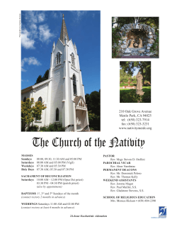 The Church of the Nativity 210 Oak Grove Avenue