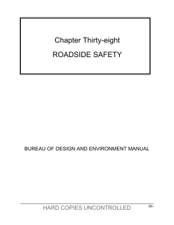 Chapter Thirty-eight ROADSIDE SAFETY  HARD COPIES UNCONTROLLED