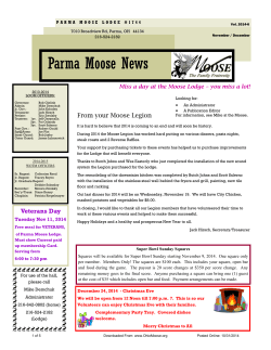 Parma Moose News