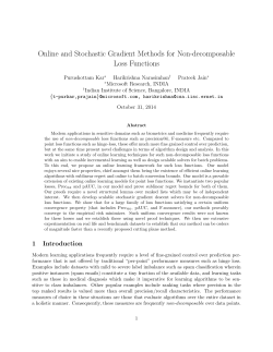 Online and Stochastic Gradient Methods for Non-decomposable Loss Functions