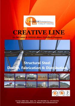 CREATIVE LINE  Structural Steel Design, Fabrication &amp; Distribution