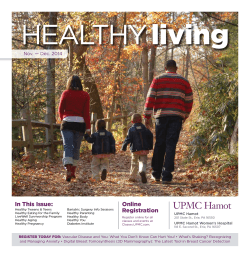 living HEALTHY In This Issue: Online