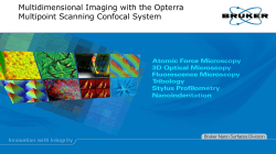 Multidimensional Imaging with the Opterra Multipoint Scanning Confocal System