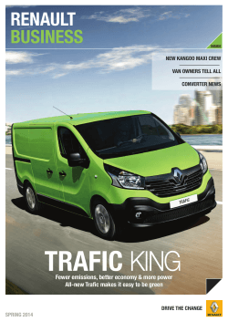 trafic renault business fewer emissions, better economy &amp; more power