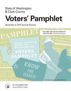 Voters Pamphlet ’ State of Washington