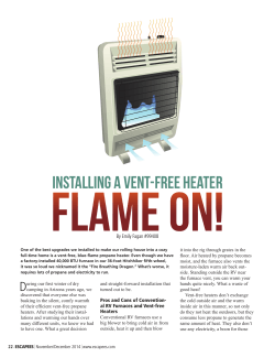 Installing a Vent-free Heater By Emily Fagan #99408
