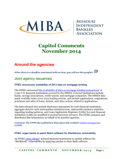Capitol Comments November 2014  Joint agency issuances