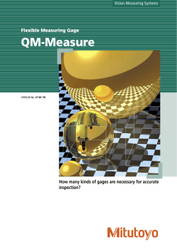 QM-Measure Flexible Measuring Gage Vision Measuring Systems