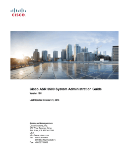Cisco ASR 5500 System Administration Guide  Version 15.0