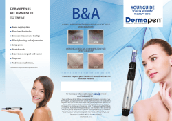 B&amp;A YOUR GUIDE DERMAPEN IS RECOMMENDED