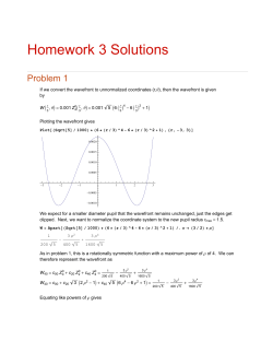 Homework 3 Solutions Problem 1
