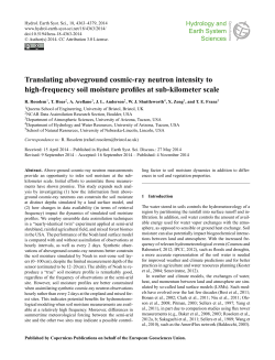 3–4379, www.hydrol-earth-syst-sci.net/18/4363/2014/ doi:10.5194/hess-18-4363-2014 © Author(s) 2014. CC Attribution 3.0 License.