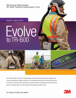 Evolve  to TR-600 3M Personal Safety Division