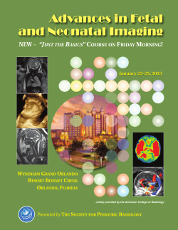 Advances in Fetal and Neonatal Imaging NEW F