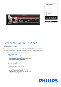 Experience live music in car Obsessed with sound Bluetooth CEM2220BT