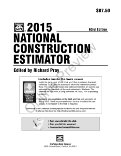 2015 NATIONAL CONSTRUCTION ESTIMATOR