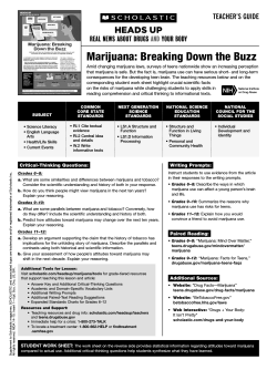 Marijuana: Breaking Down the Buzz