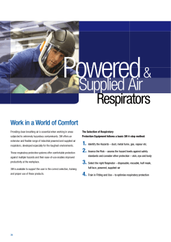 Powered  Supplied Air Respirators