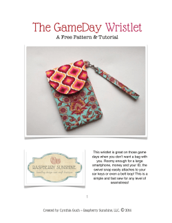 The GameDay Wristlet A Free Pattern &amp; Tutorial