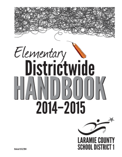 HANDBOOK Districtwide Elementary