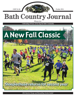 A New Fall Classic Bath Country Journal Steeplechase returns for second year Magazine