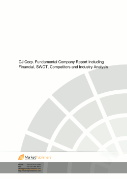 CJ Corp. Fundamental Company Report Including