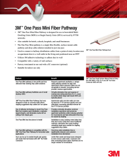 3M One Pass Mini Fiber Pathway ™