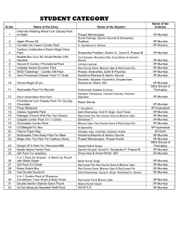 STUDENT CATEGORY