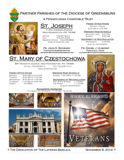 St. Joseph  Partner Parishes of the Diocese of Greensburg
