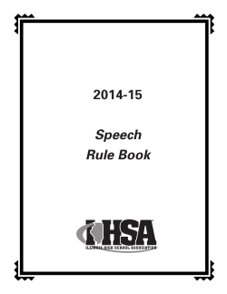 2014-15 Speech Rule Book