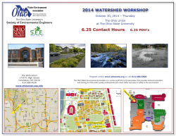 6.25 Contact Hours 2014 WATERSHED WORKSHOP 6.25 PDH’s