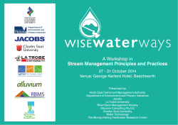A Workshop in Stream Management Principles and Practices