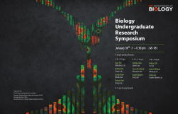 Biology Undergraduate Research Symposium