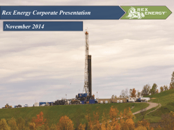 Rex Energy Corporate Presentation November 2014