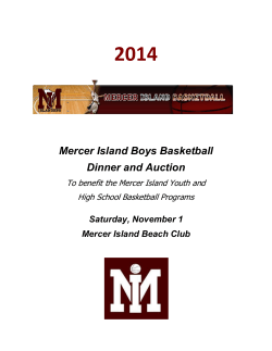 2014  Mercer Island Boys Basketball Dinner and Auction