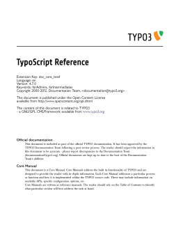 TypoScript Reference