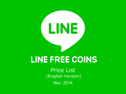 Price List (English Version) Nov. 2014
