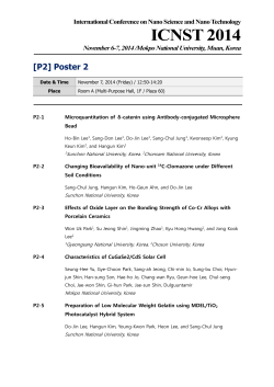 ICNST 2014 [P2] Poster 2