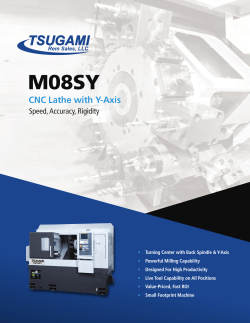 M08SY CNC Lathe with Y-Axis DISTRIBUTION NETWORK Speed, Accuracy, Rigidity