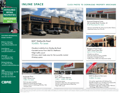AVAILABLE RETAIL PROPERTIES