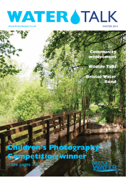 Children’s Photography Competition winner – see pages 7-8 Community
