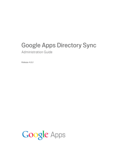 Google Apps Directory Sync Administration Guide Release 4.0.2