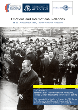 Emotions and International Relations