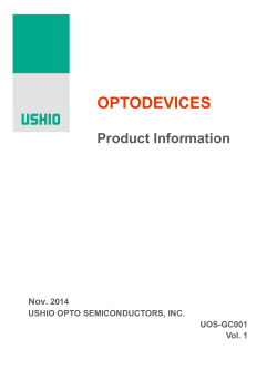 OPTODEVICES Product Information Nov. 2014 USHIO OPTO SEMICONDUCTORS, INC.