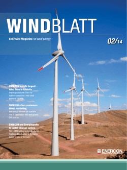 Windblatt 02/ 14 ENERCON Magazine