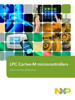 LPC Cortex-M microcontrollers Discover the difference
