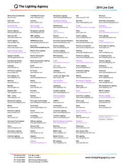 2014 Line Card