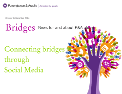 Bridges Connecting bridges through Social Media
